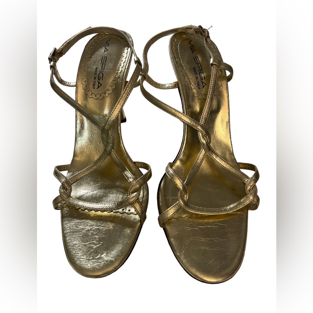 Via Spiga Gold Heels